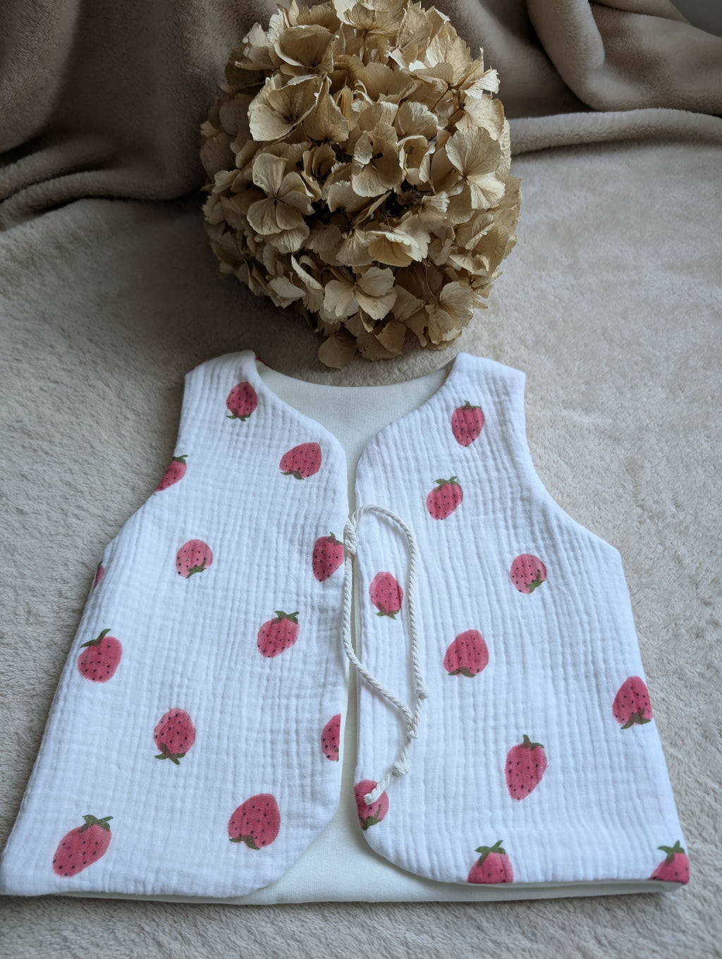 STRAWBERRY SHEPHERD'S VEST 18 MONTHS-3 YEARS