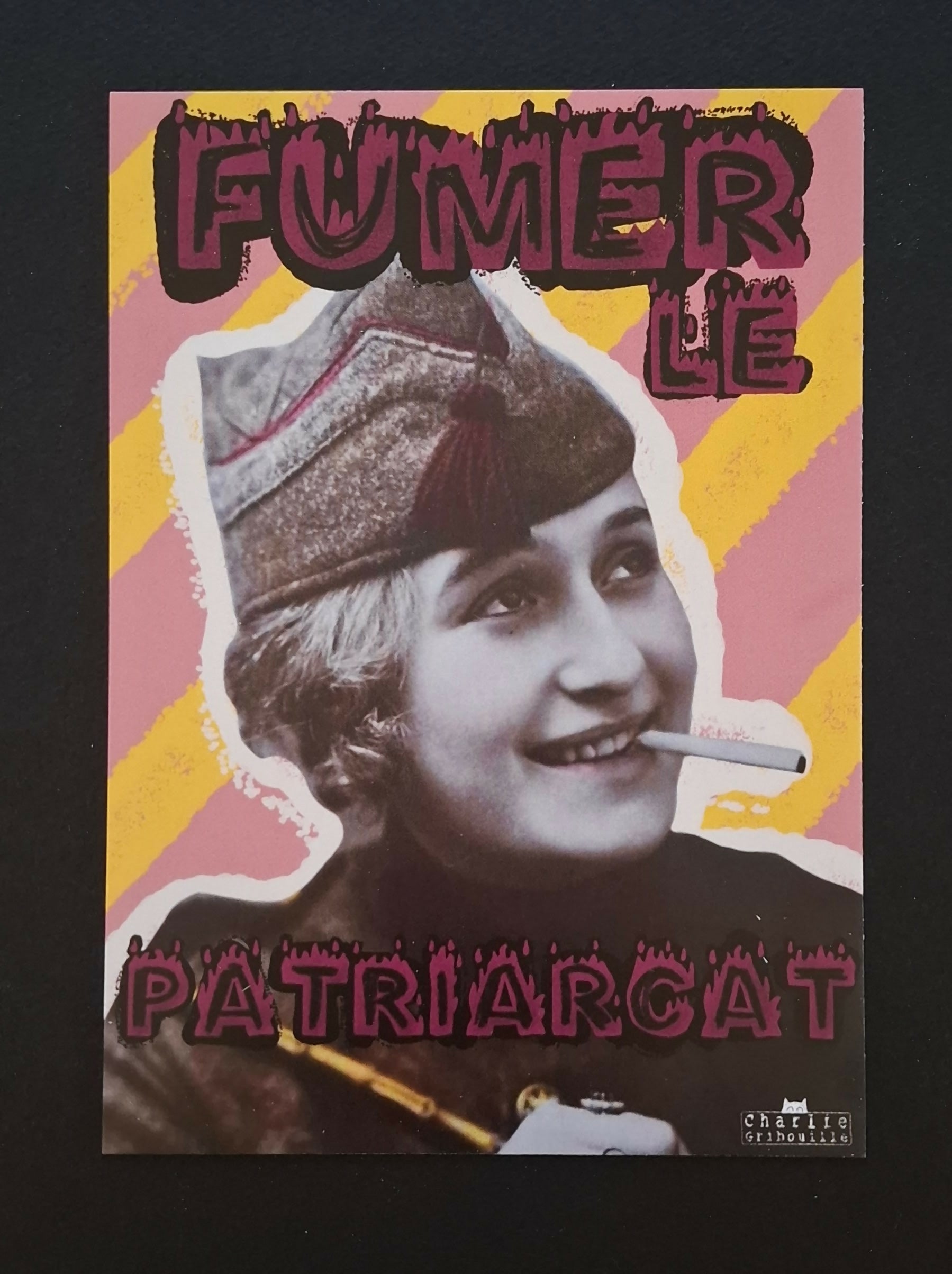 Postcard Smoke the patriarchy