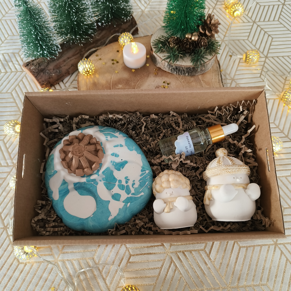 Coffret feu de camp hivernal à parfumer