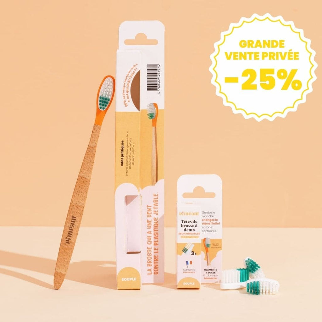 Pack 1 an Brosse à Dents à Tête Rechargeable (poils souples)