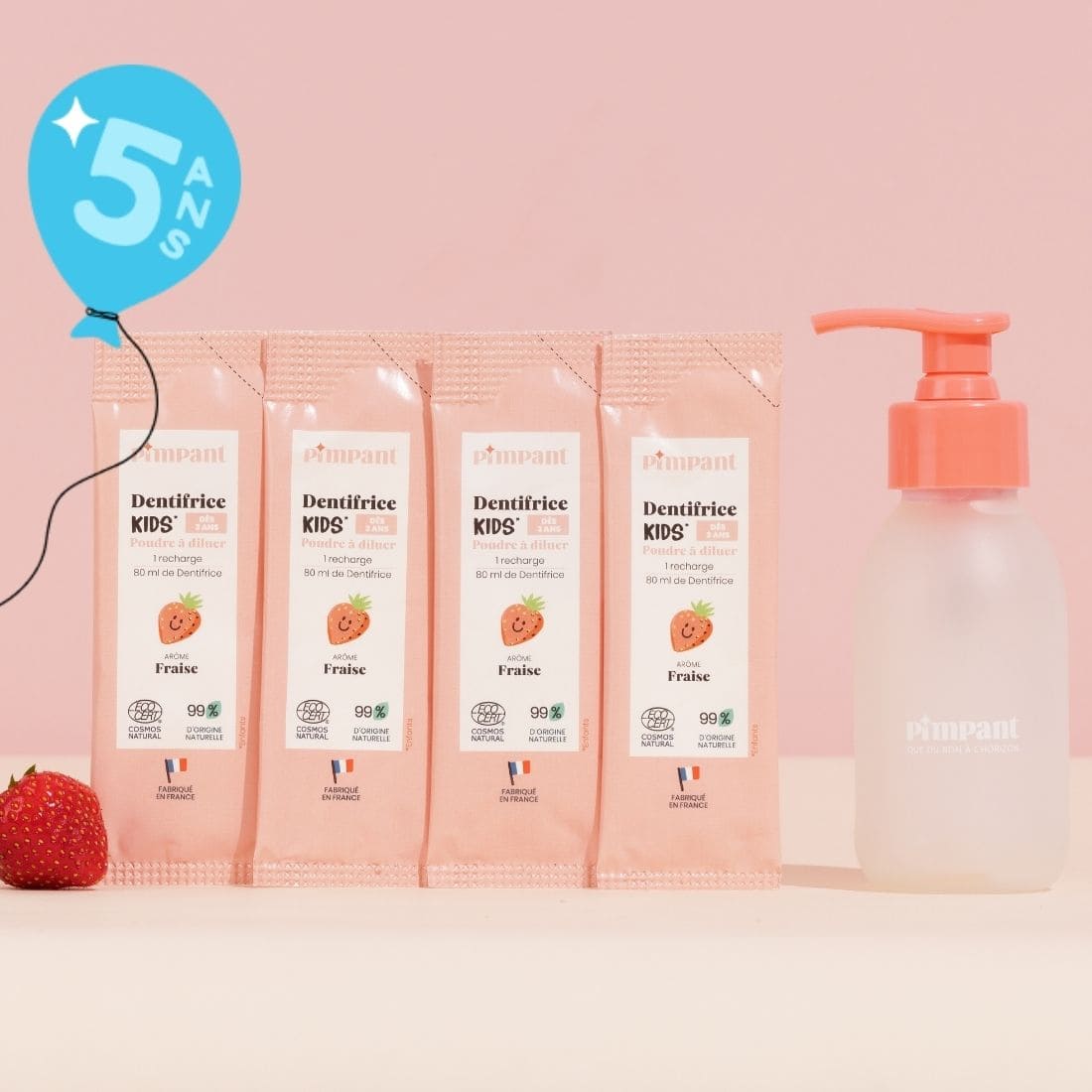 Pack Dentifrice Kids Fraise