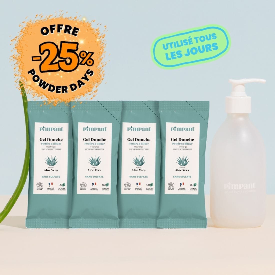 Pack Gel Douche Aloe Vera