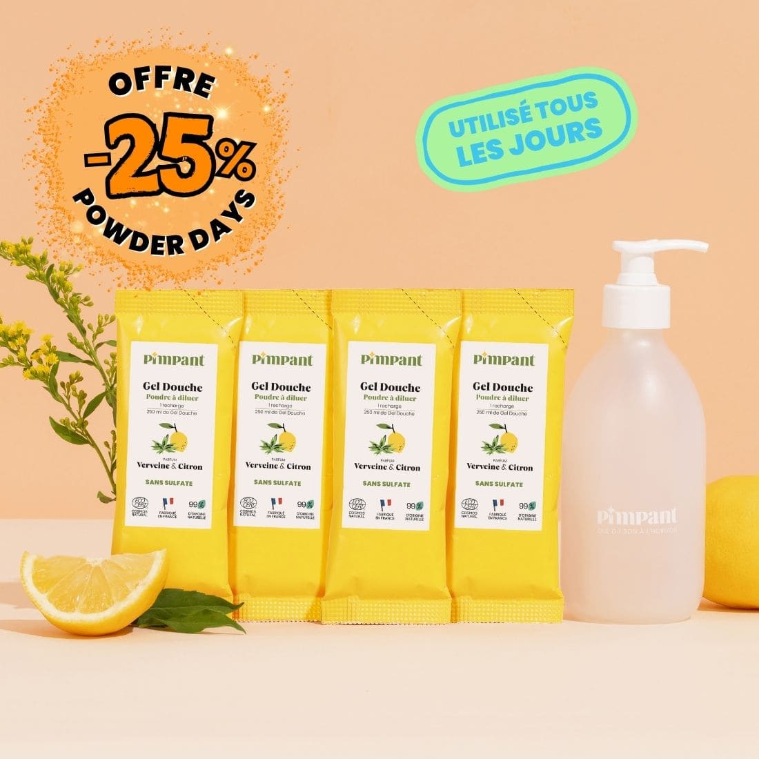 Pack Gel Douche Verveine Citron
