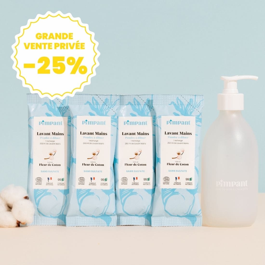 Pack Lavant Mains Fleur de Coton