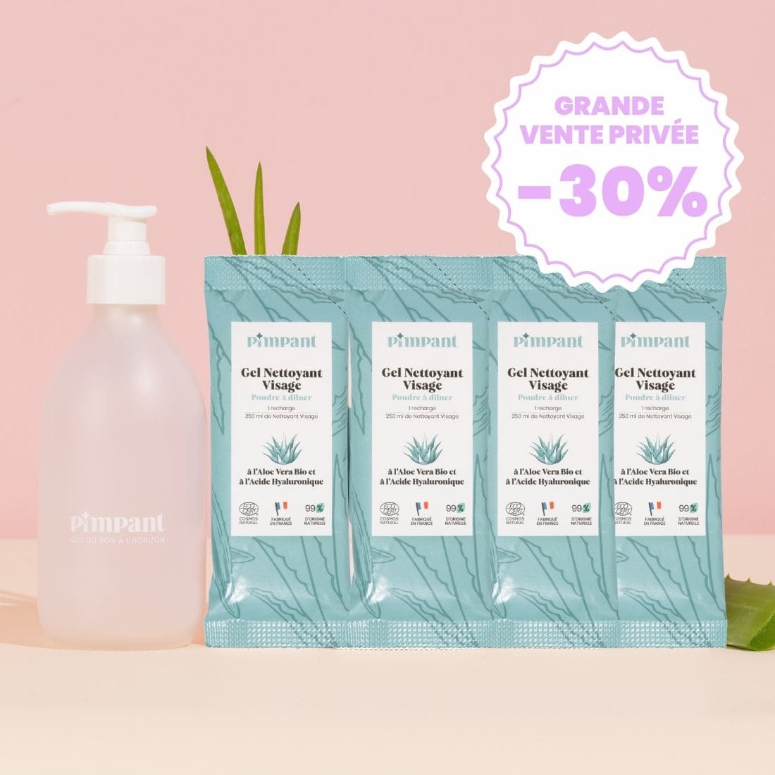 Pack Gel Nettoyant Visage Aloe Vera