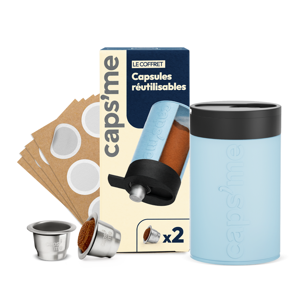 Nouveau coffret capsules réutilisables compatibles Nespresso® Original & L'Or Barista®*