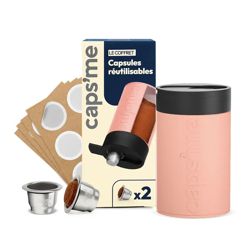 Nouveau coffret capsules réutilisables compatibles Nespresso® Original & L'Or Barista®*