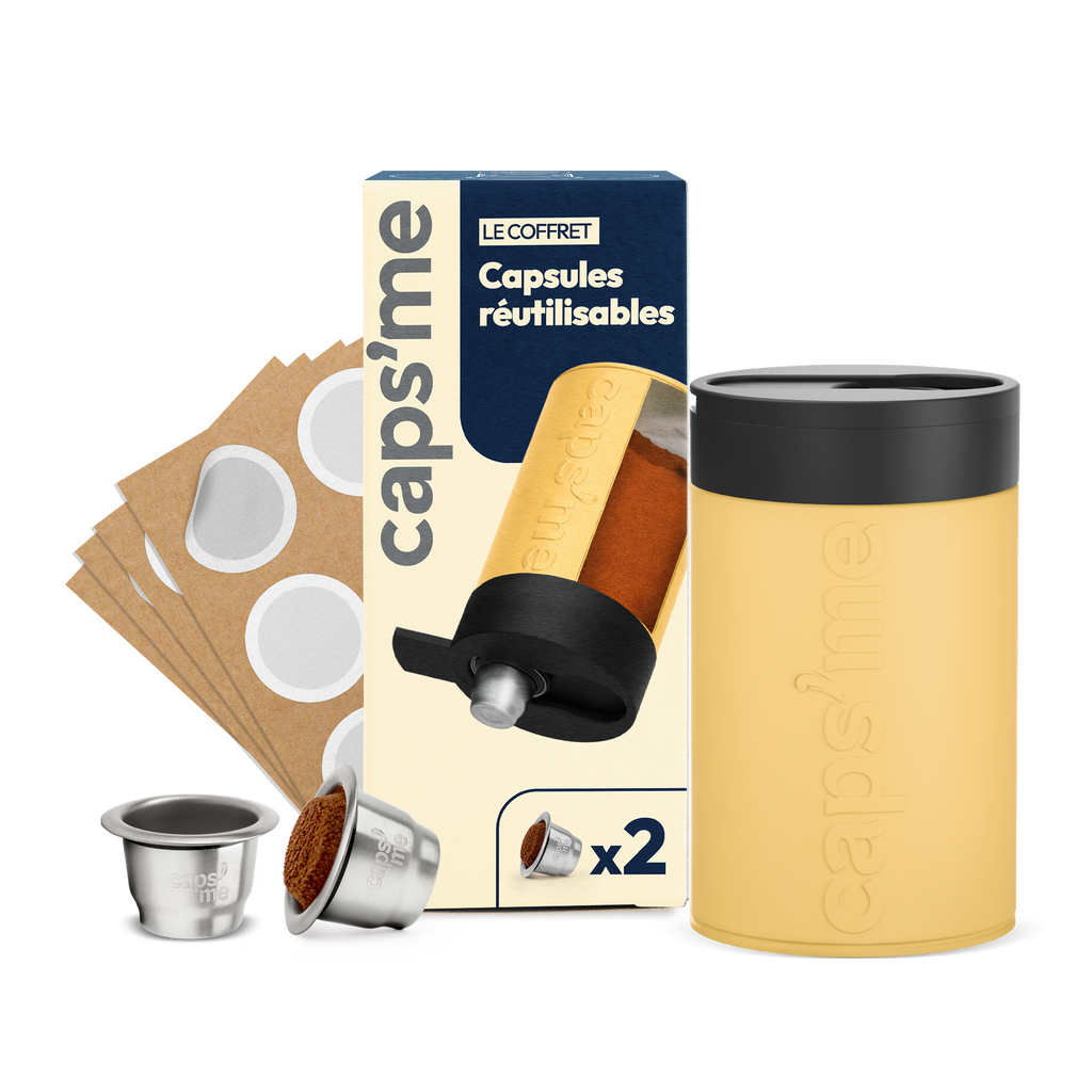 Nouveau coffret capsules réutilisables compatibles Nespresso® Original & L'Or Barista®*