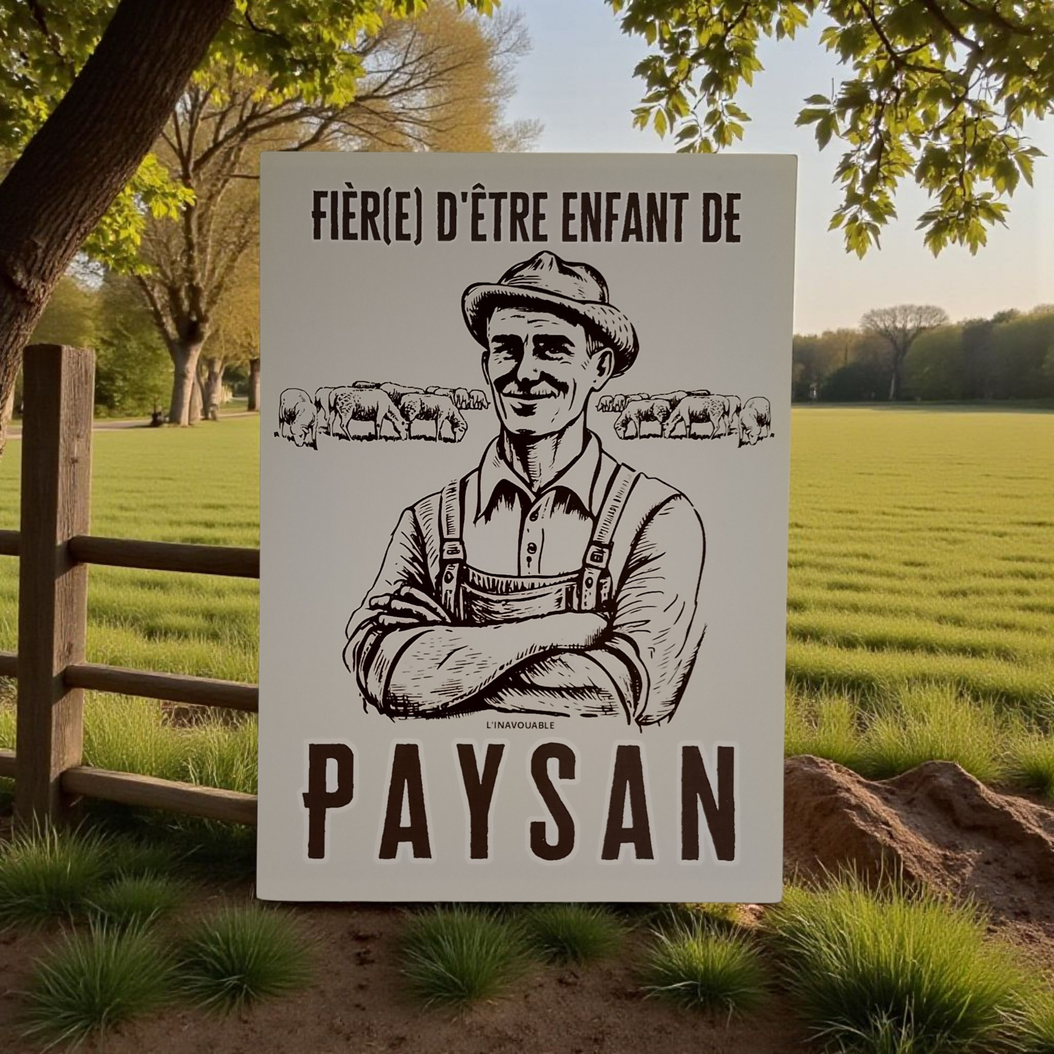 CARTE POSTALE "FIÈR(E) D'ÊTRE ENFANT DE PAYSAN"
