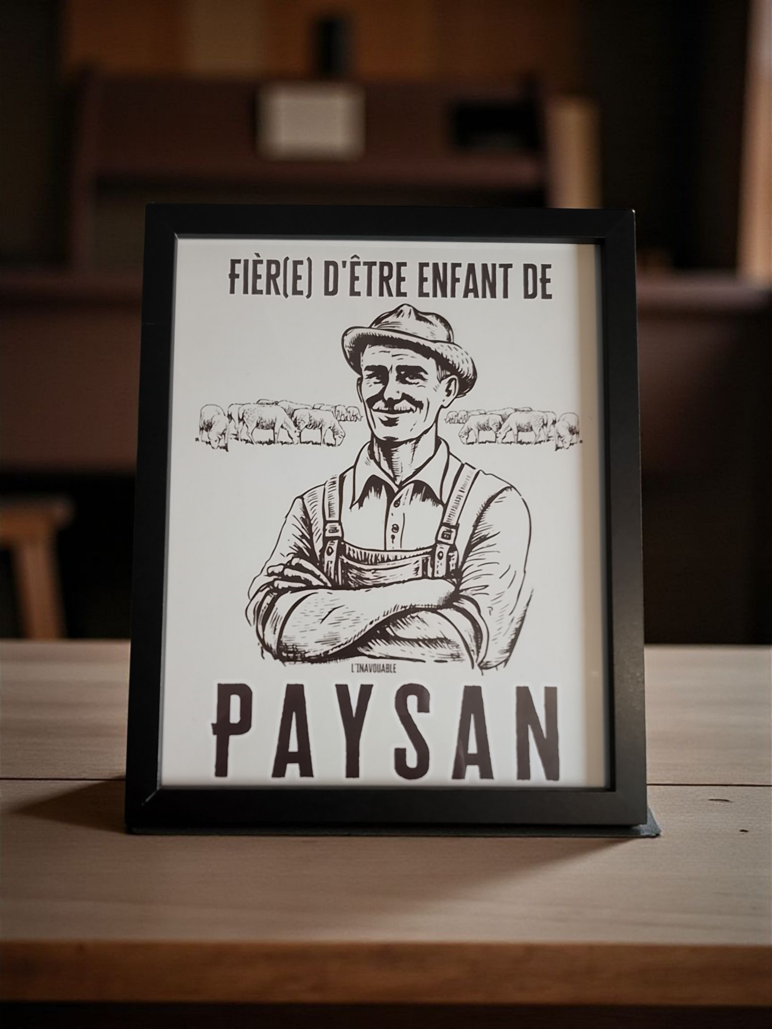 CADRE "OUVRIER" Moyen noir