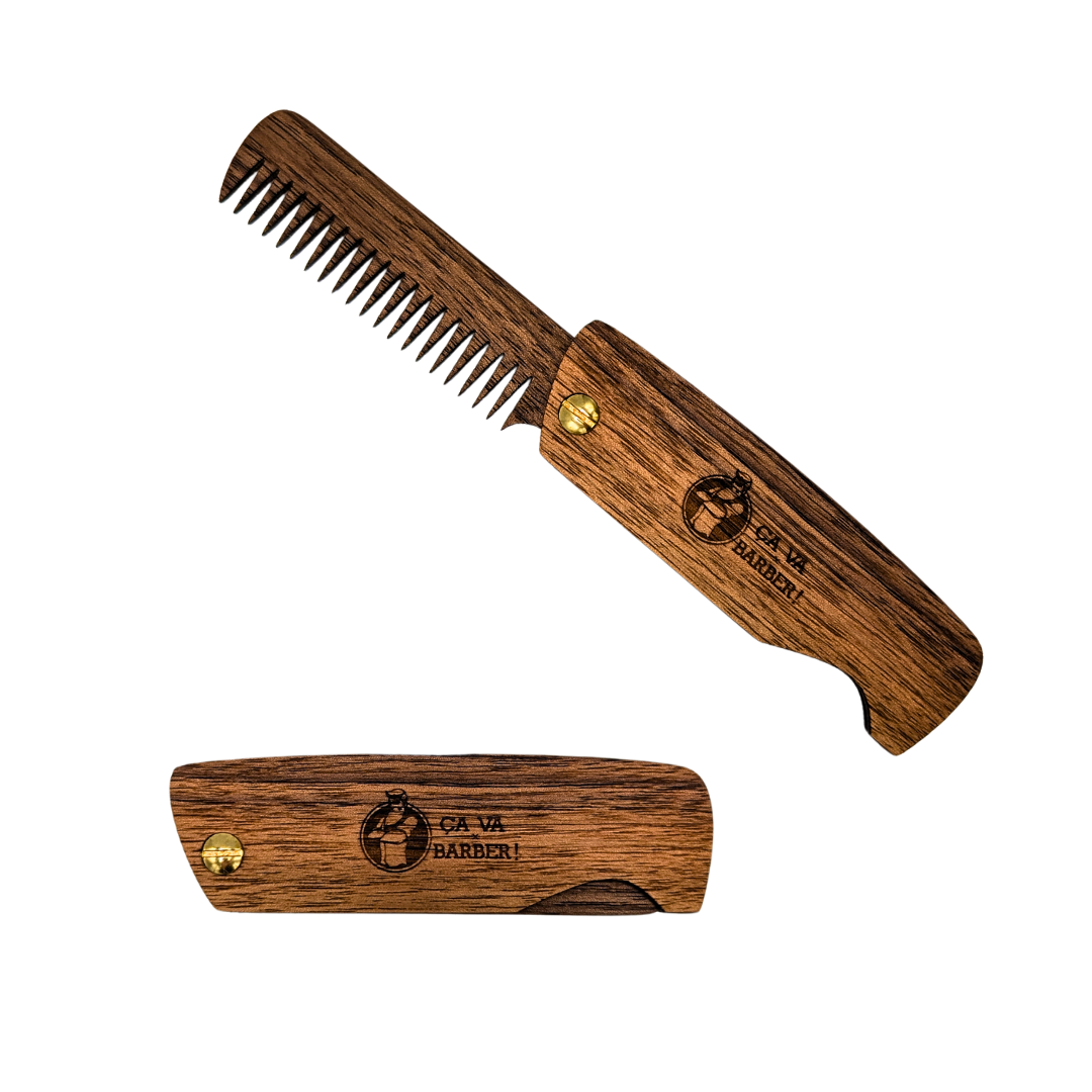 Peigne pliable noyer