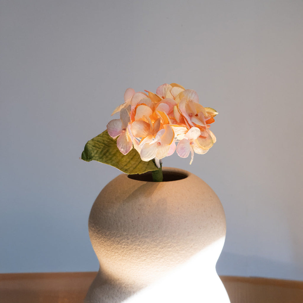 Petit hortensia en papier vieux rose fleur en papier flowrette