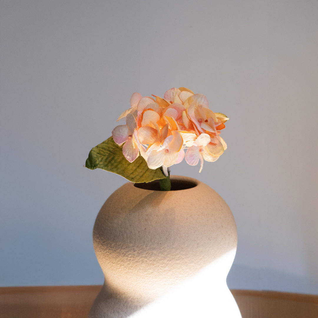 Petit hortensia en papier vieux rose fleur en papier flowrette