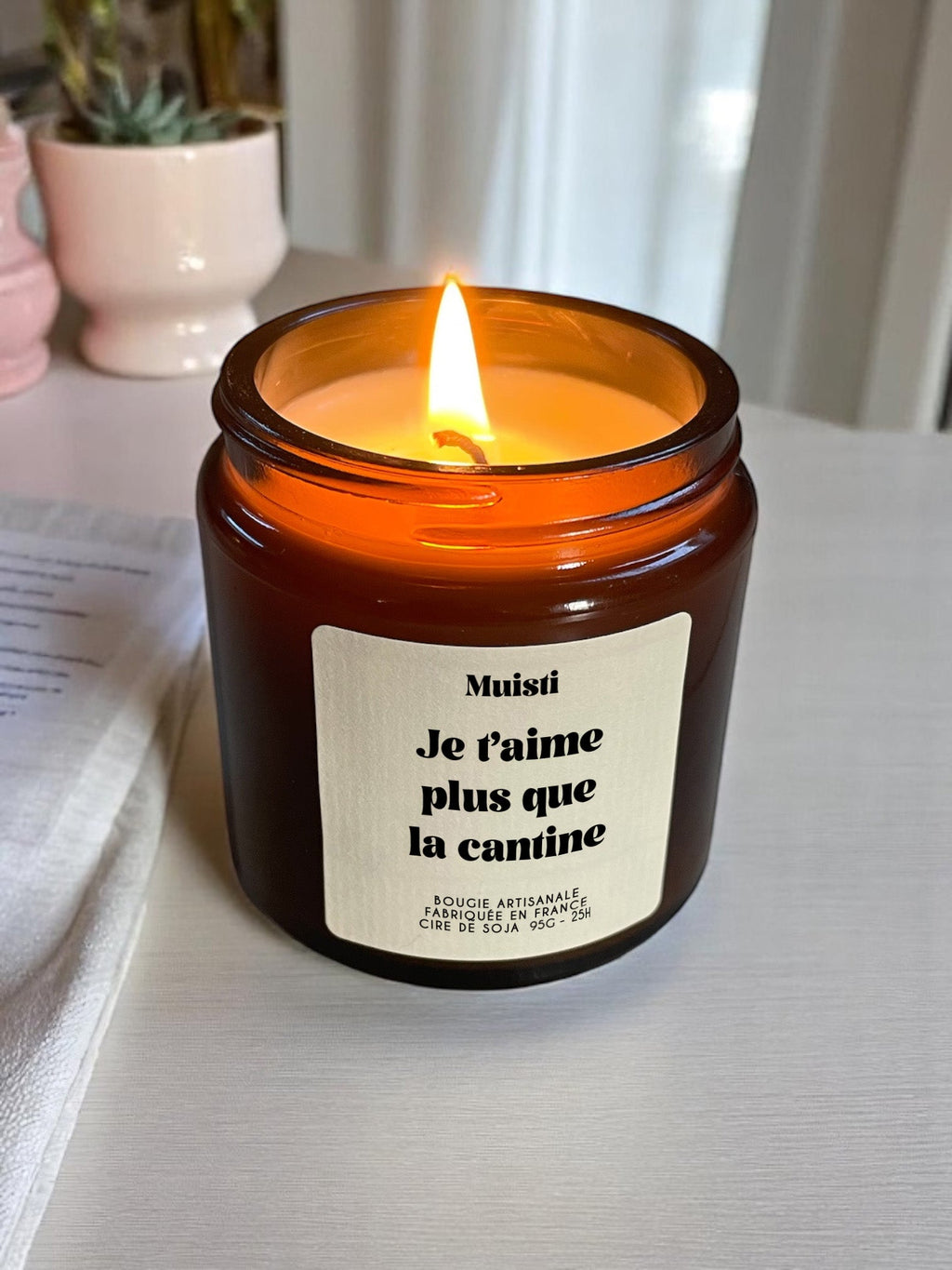 Scented Candle - I love you more than the cafeteria