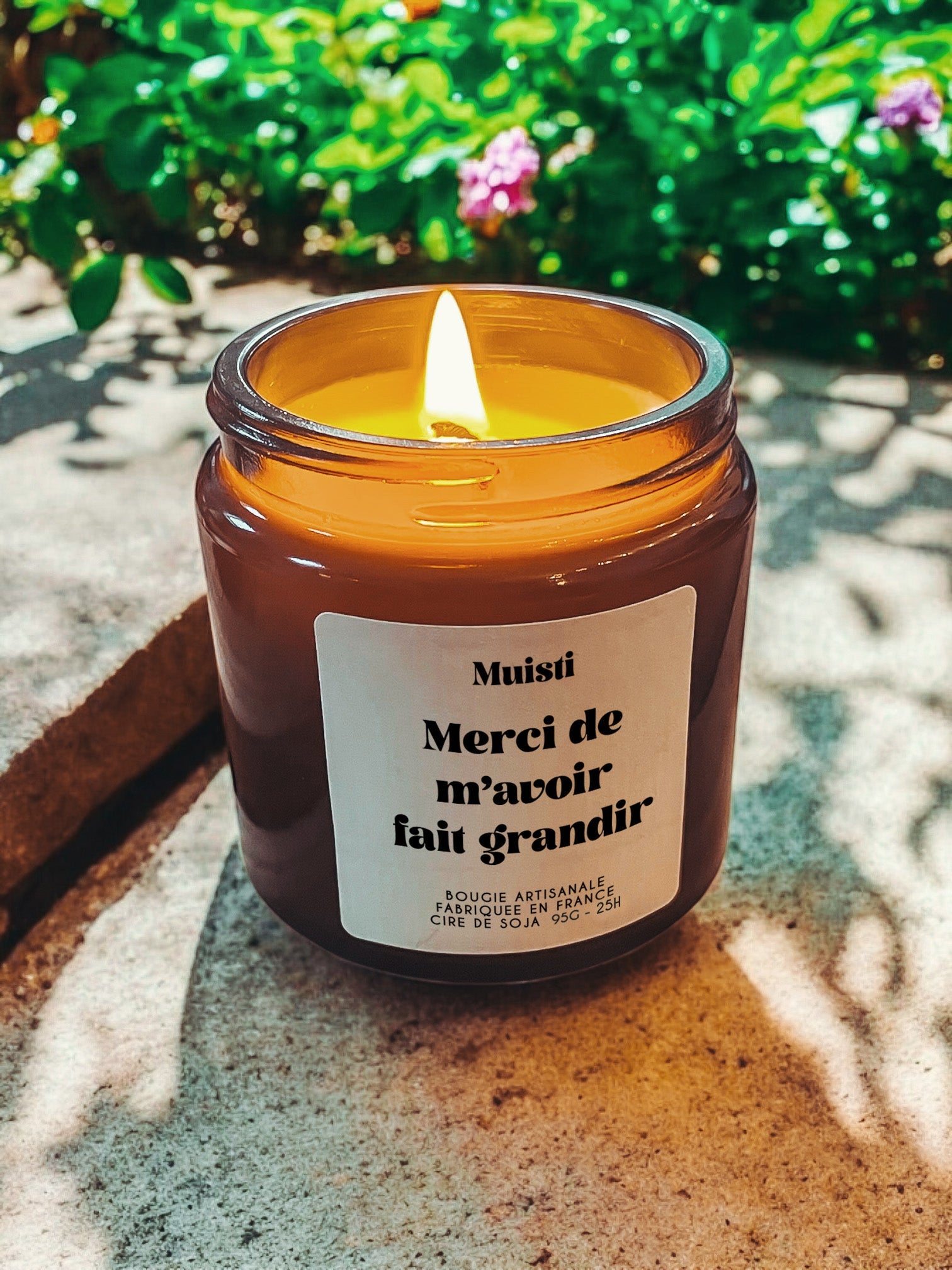 Scented Candle - Thank you for helping me grow