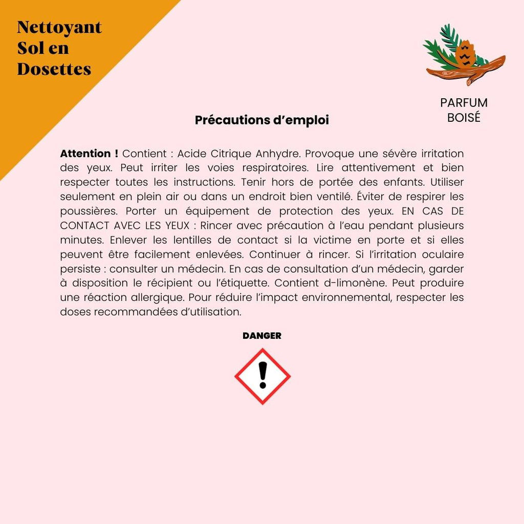 Nettoyant Sol en Dosettes (x20)