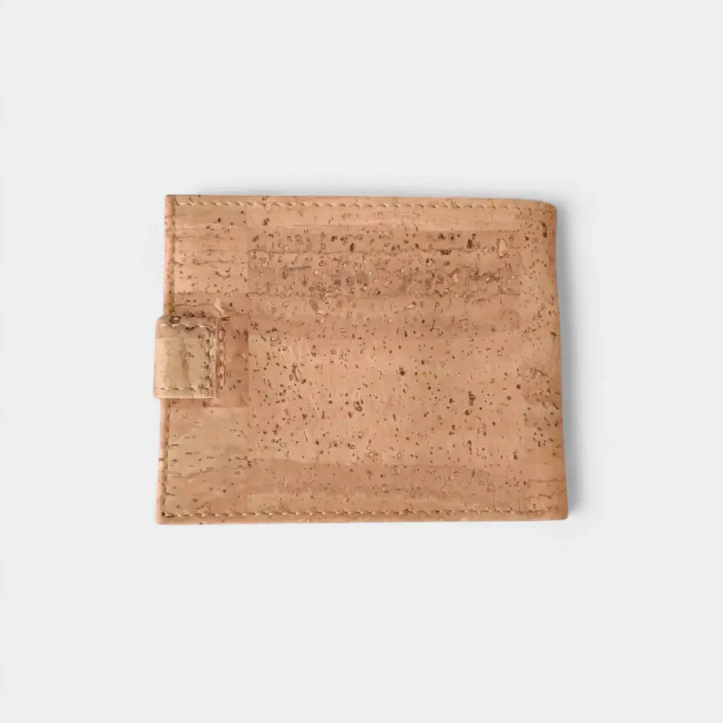 Portefeuille vegan en liège avec zip, Roman  Karmyliege