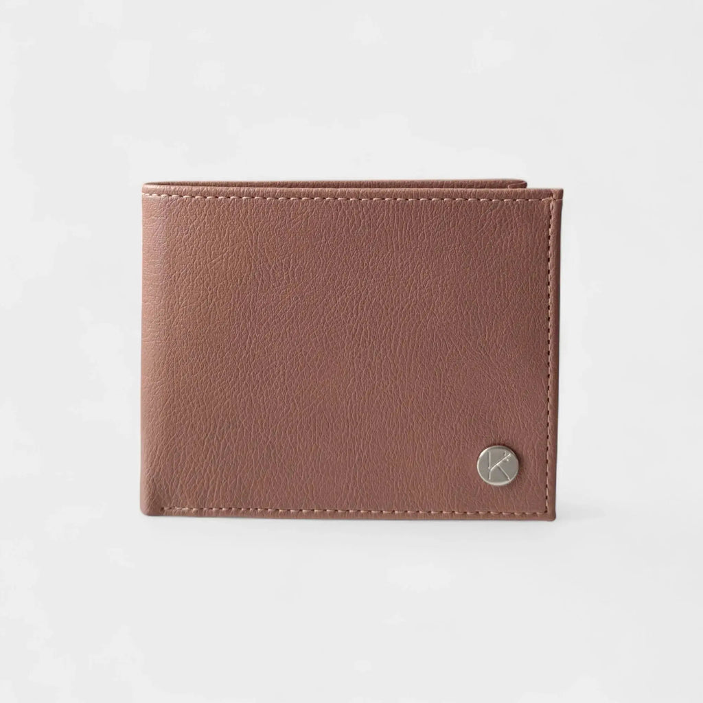 Portefeuille vegan en peau de pomme, Jules  Karmyliege Camel