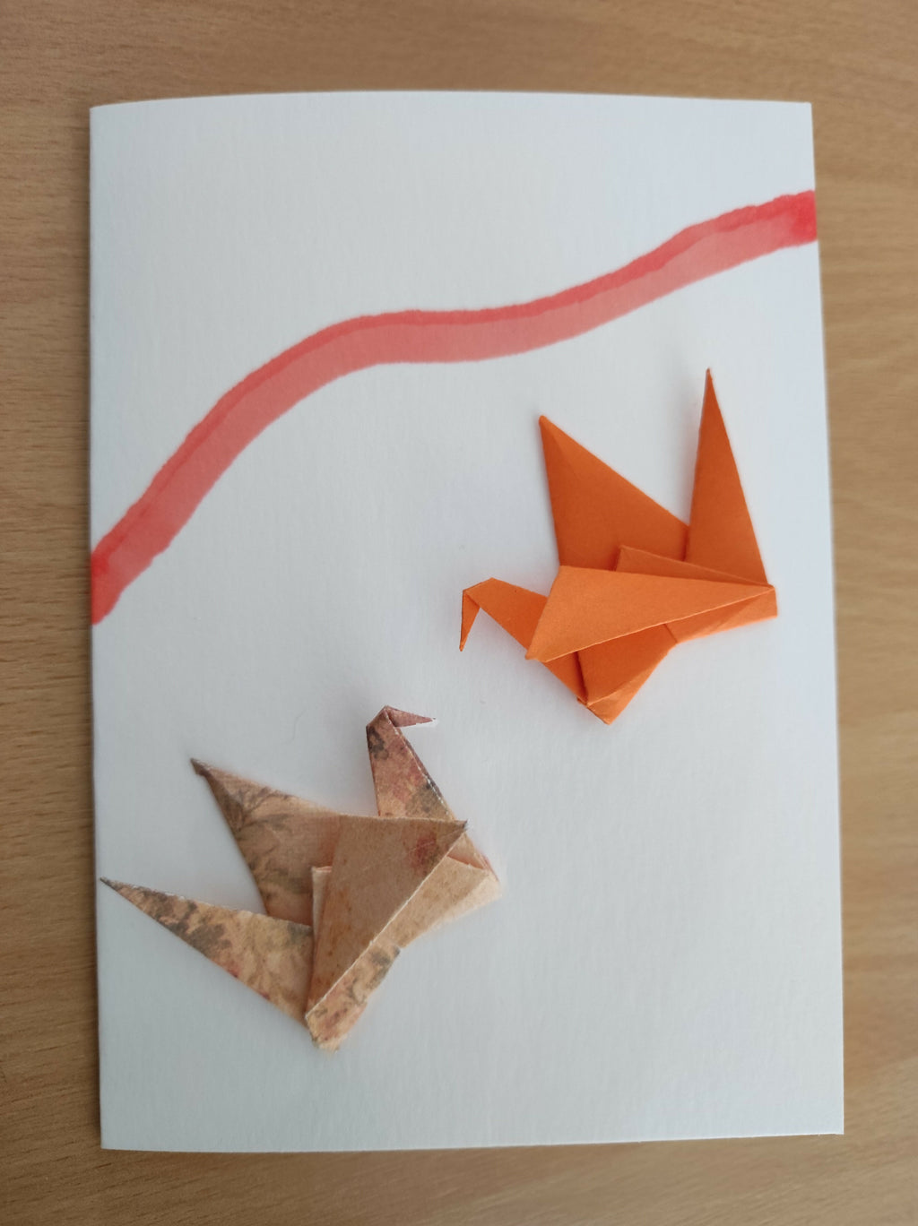 Carte de voeux origami