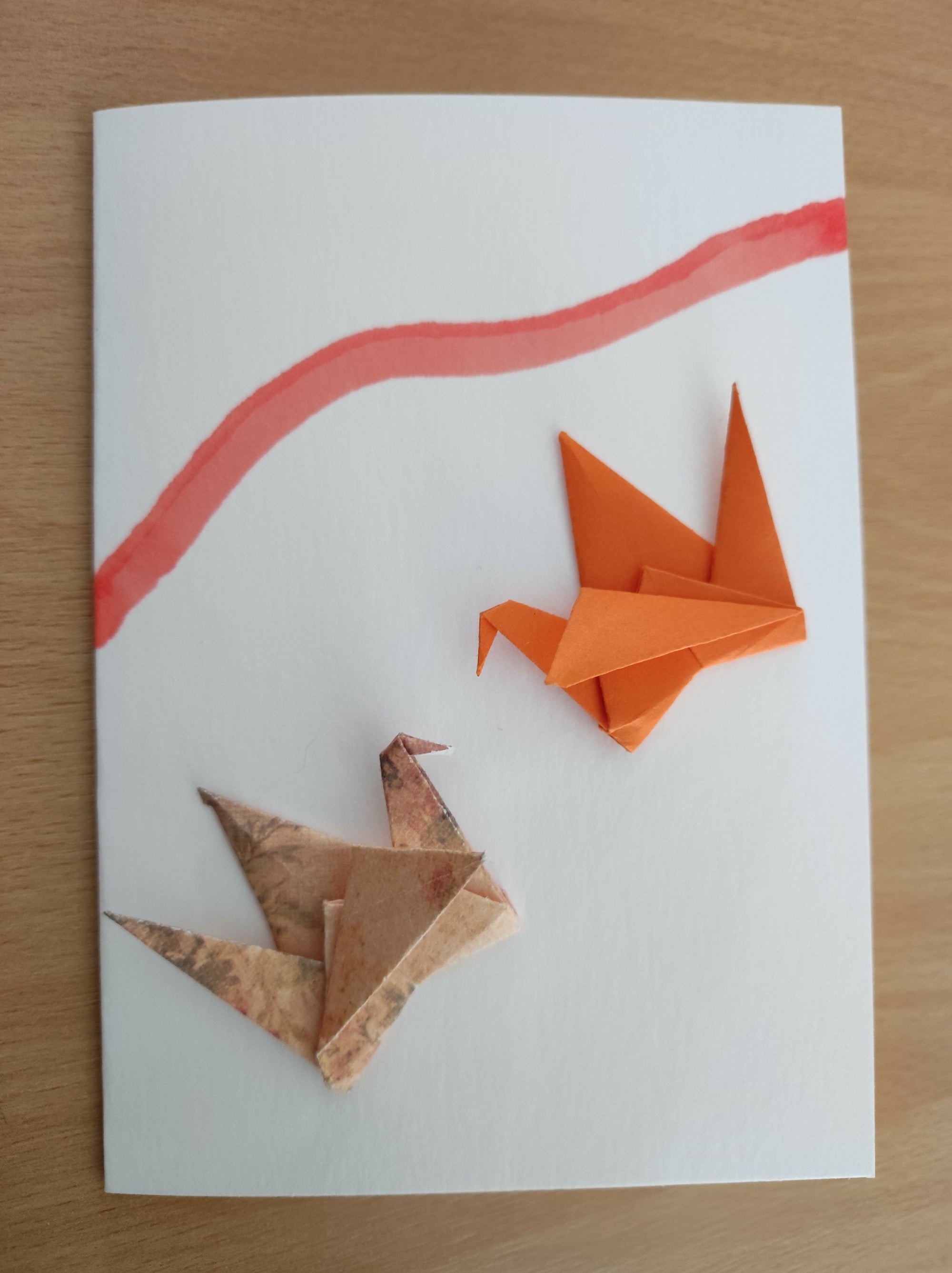 Carte de voeux origami
