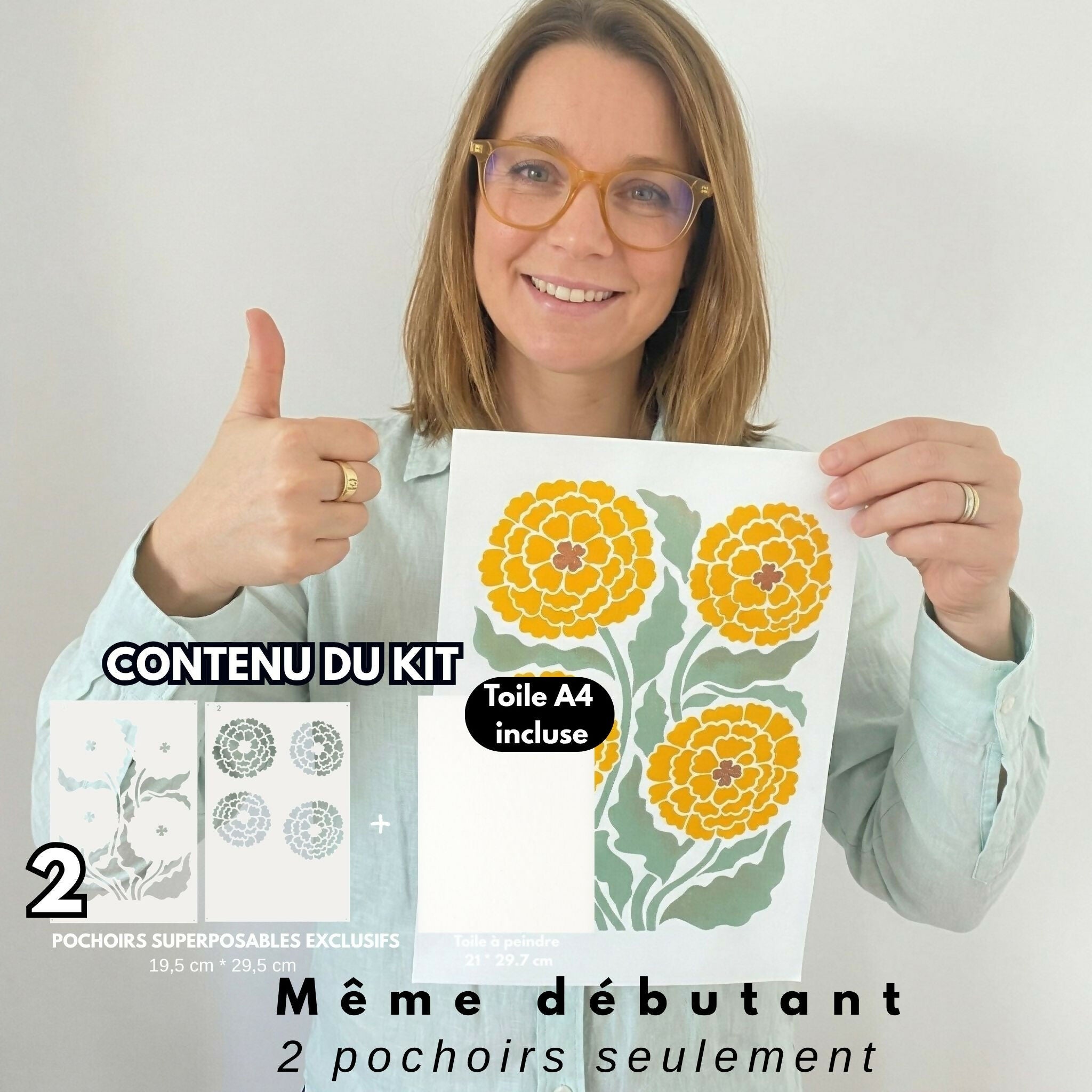 A4 HORTENSE STENCIL KIT