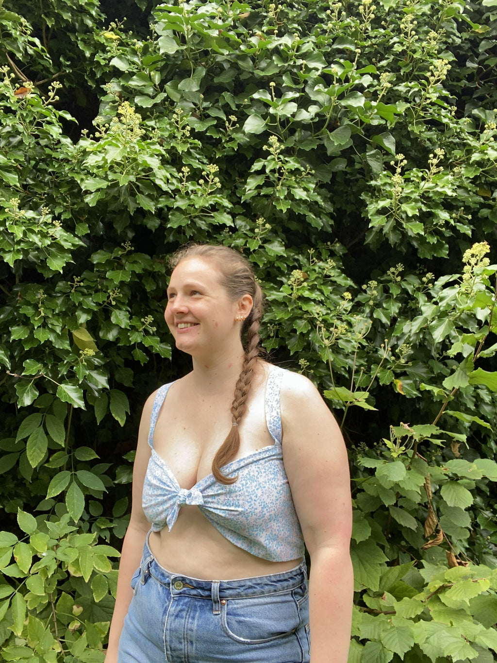 Jean-Marie - Crop top noué upcyclé