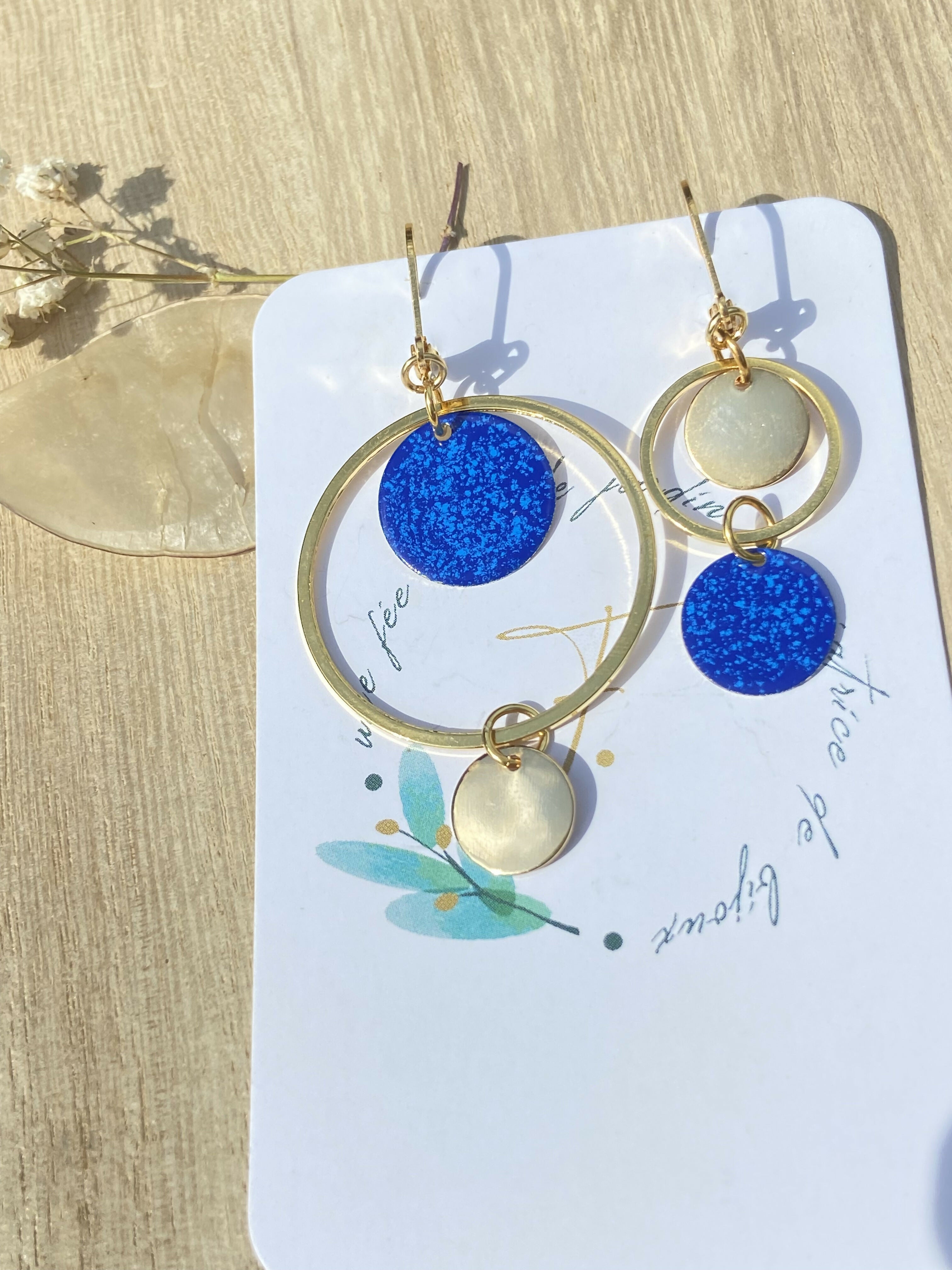 boucles d'oreilles MAGNOLIA doré