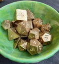 large bronze dice
