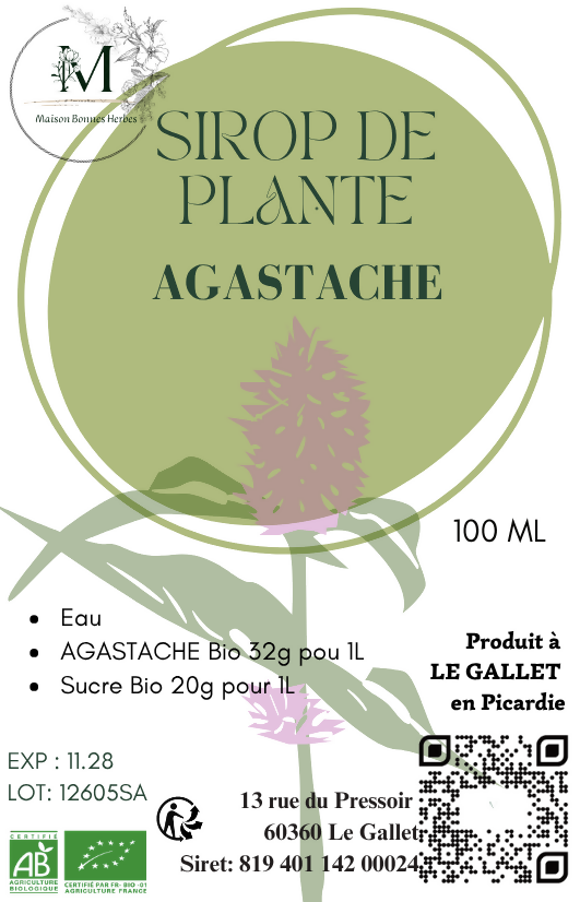 SIROP D'AGASTACHE