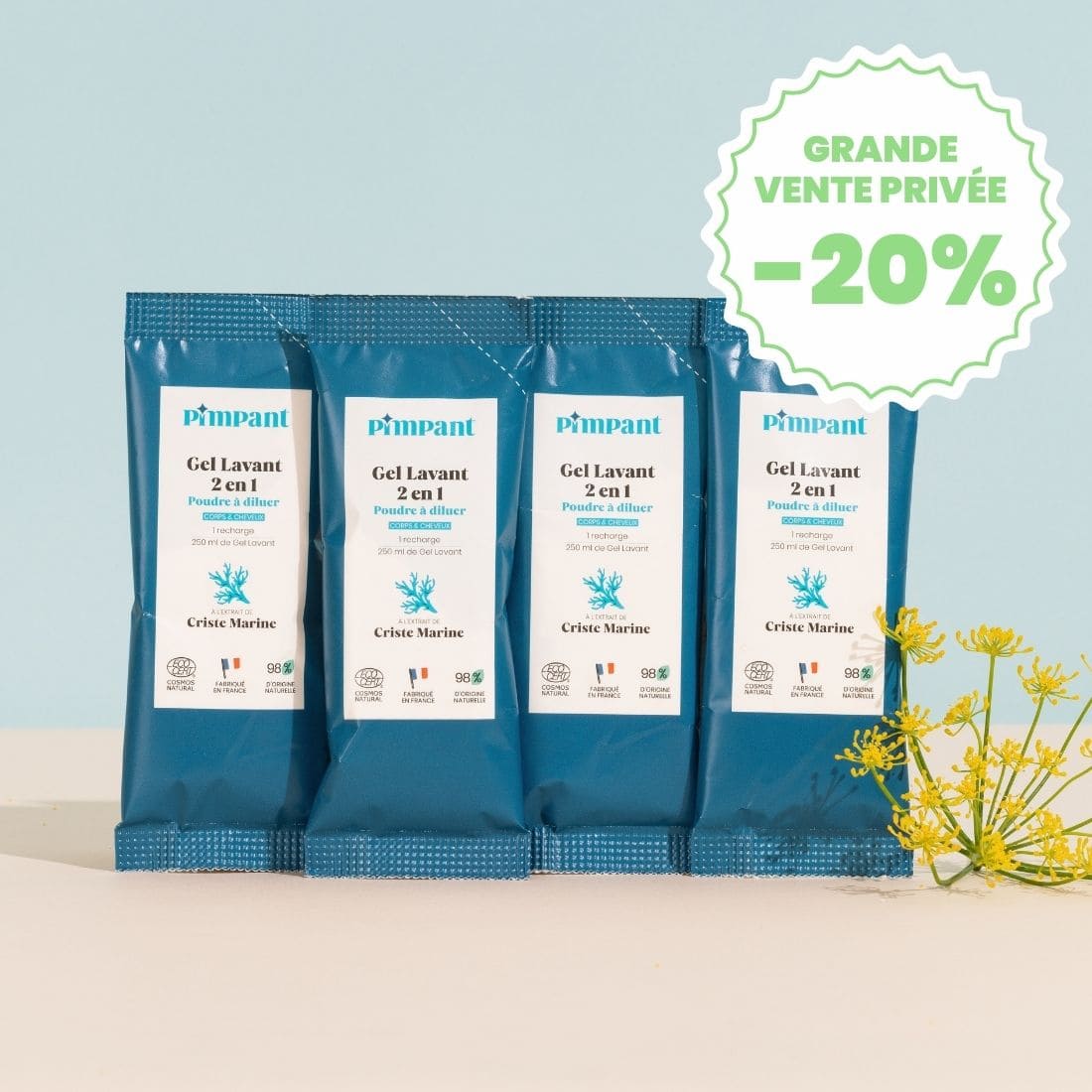 Recharges Gel Lavant 2-en-1 Corps & Cheveux (x4)
