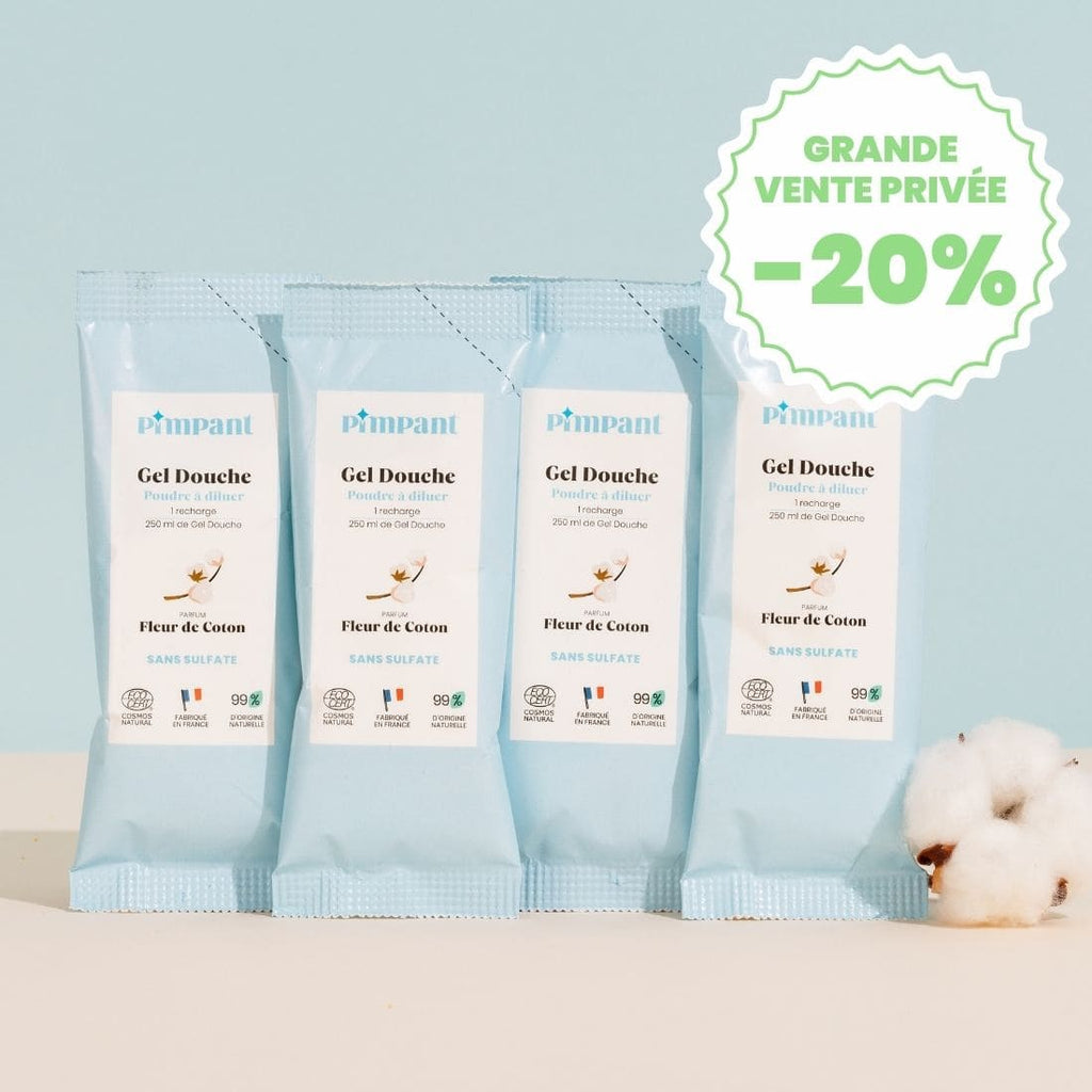 Recharges Gel Douche Fleur de Coton (x4)