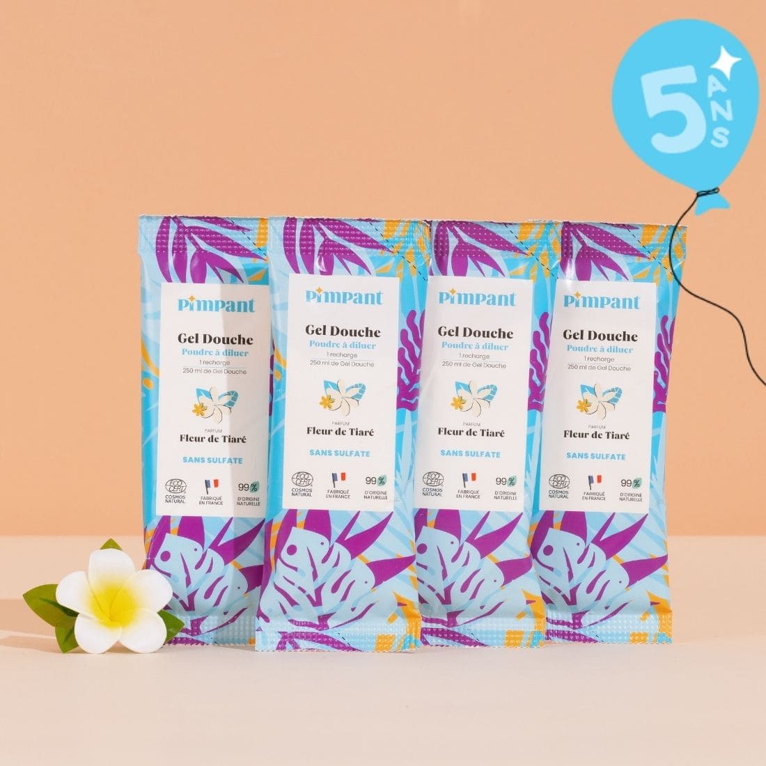Recharges Gel Douche Fleur de Tiaré (x4)