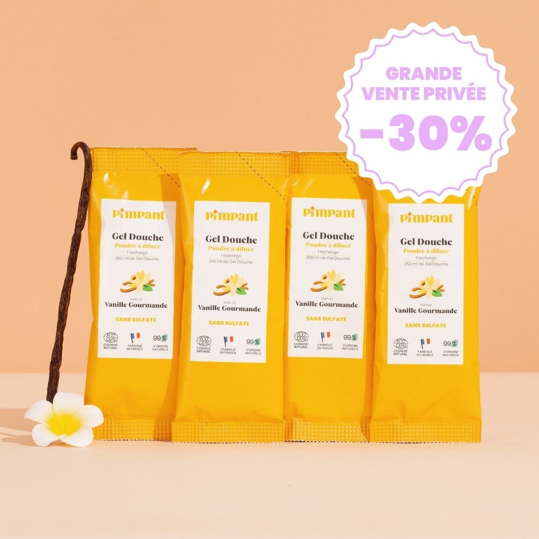 Gel douche Vanille Gourmande (X4)
