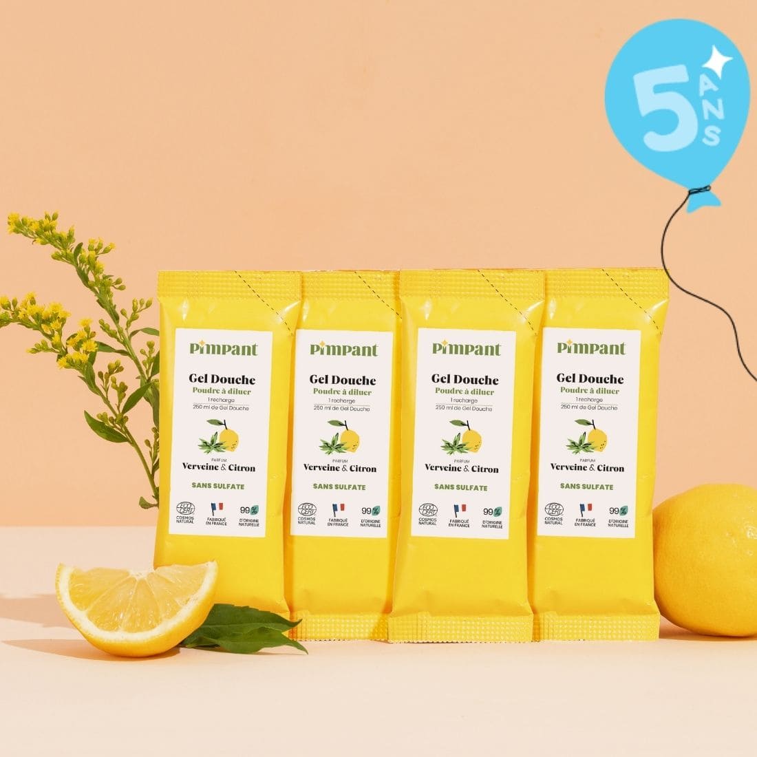 Recharges Gel Douche Verveine Citron (x4)