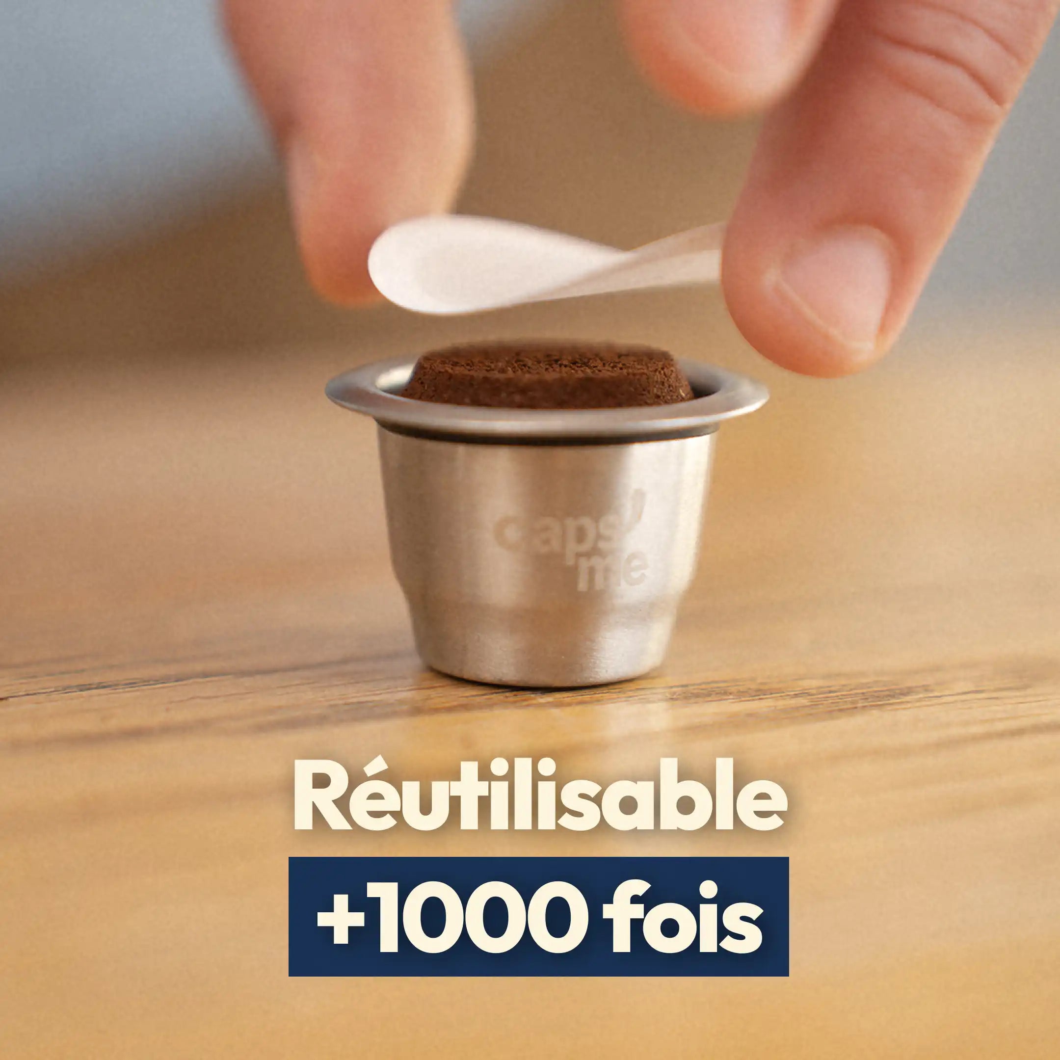 Reusable & refillable stainless steel capsules compatible with Nespresso®