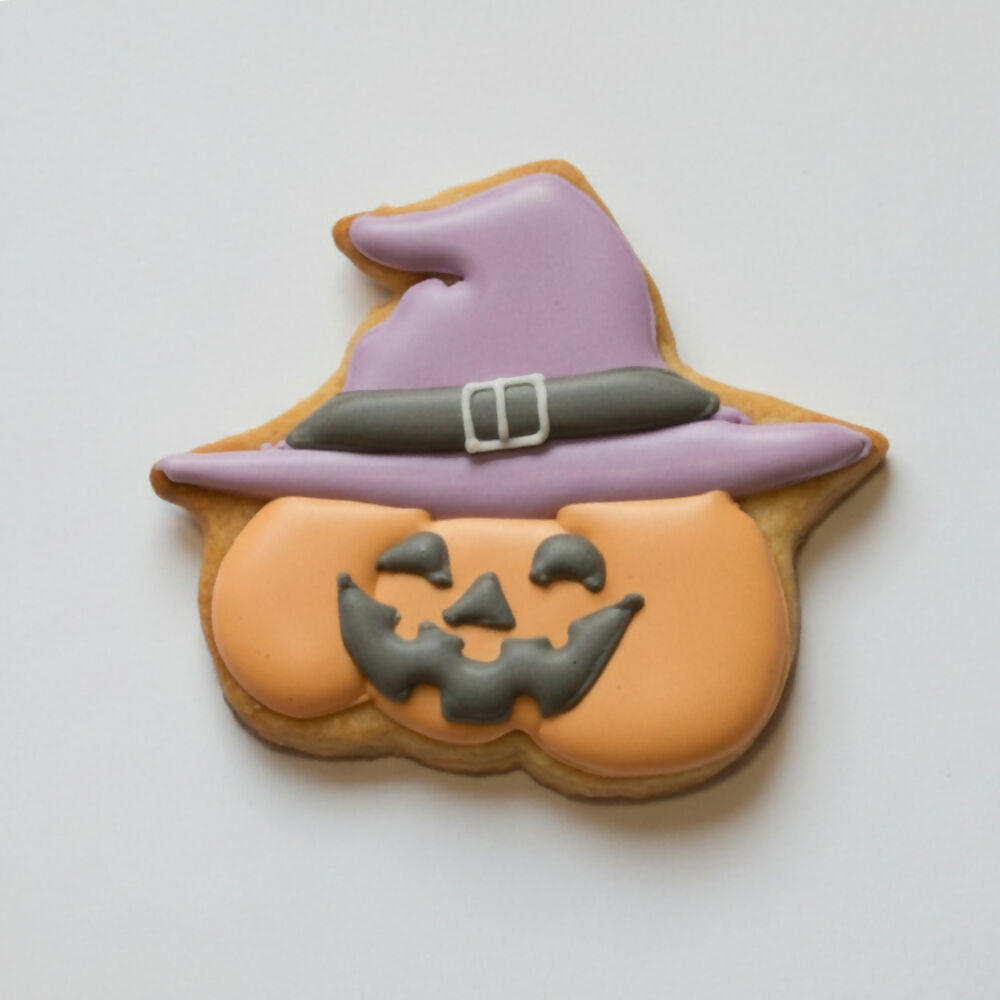Sorcière citrouille - Biscuit décoré