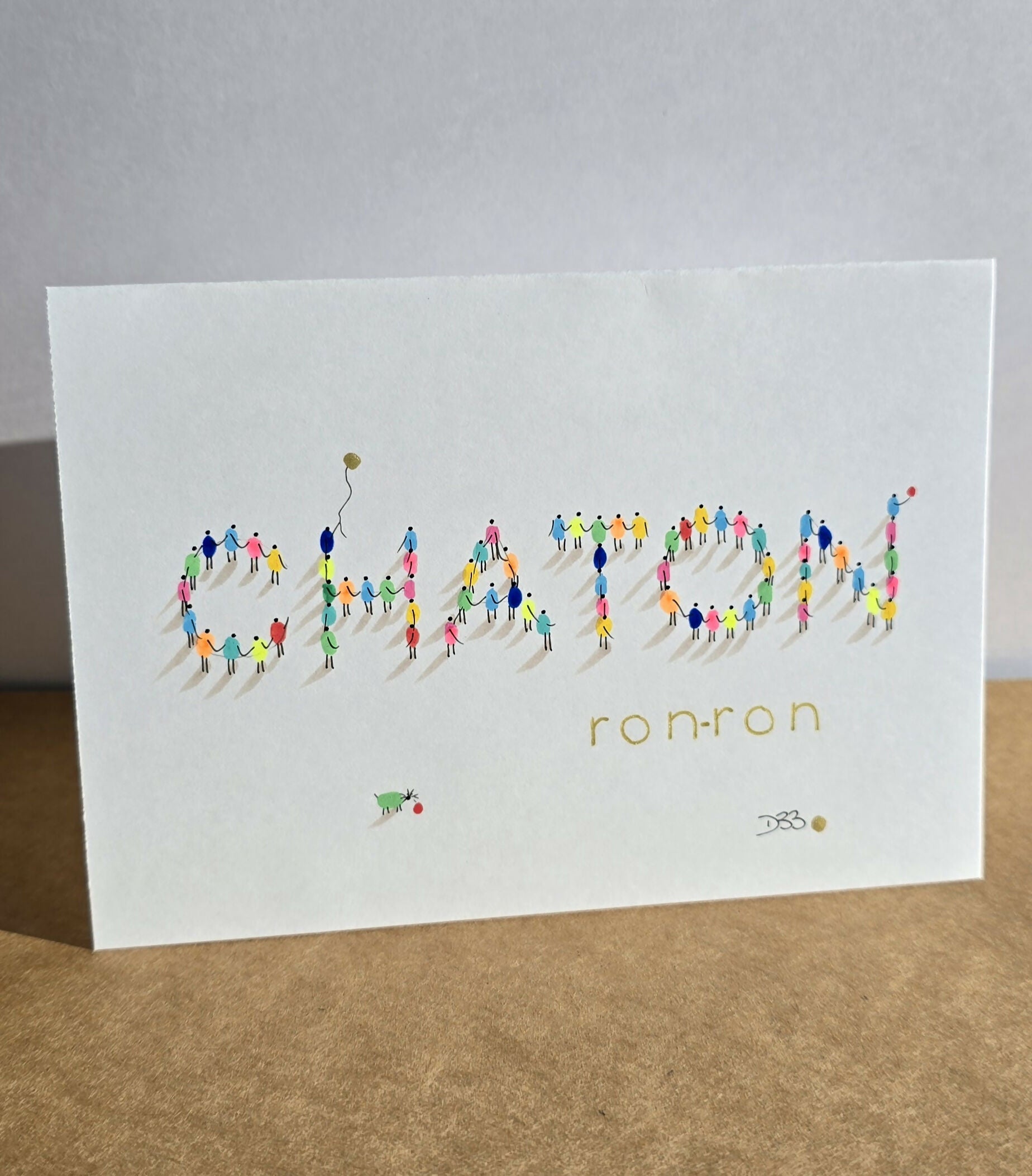 Carte Mots doux + Enveloppe Craft