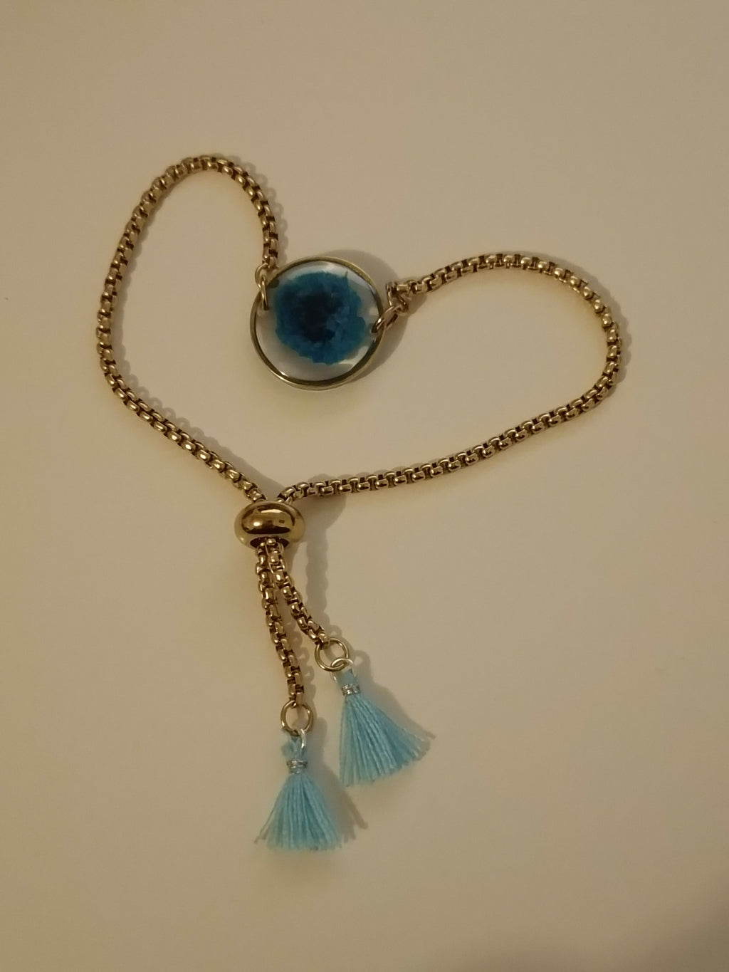 MEL/BFP Braclets Fleurs séchées Pompons OR