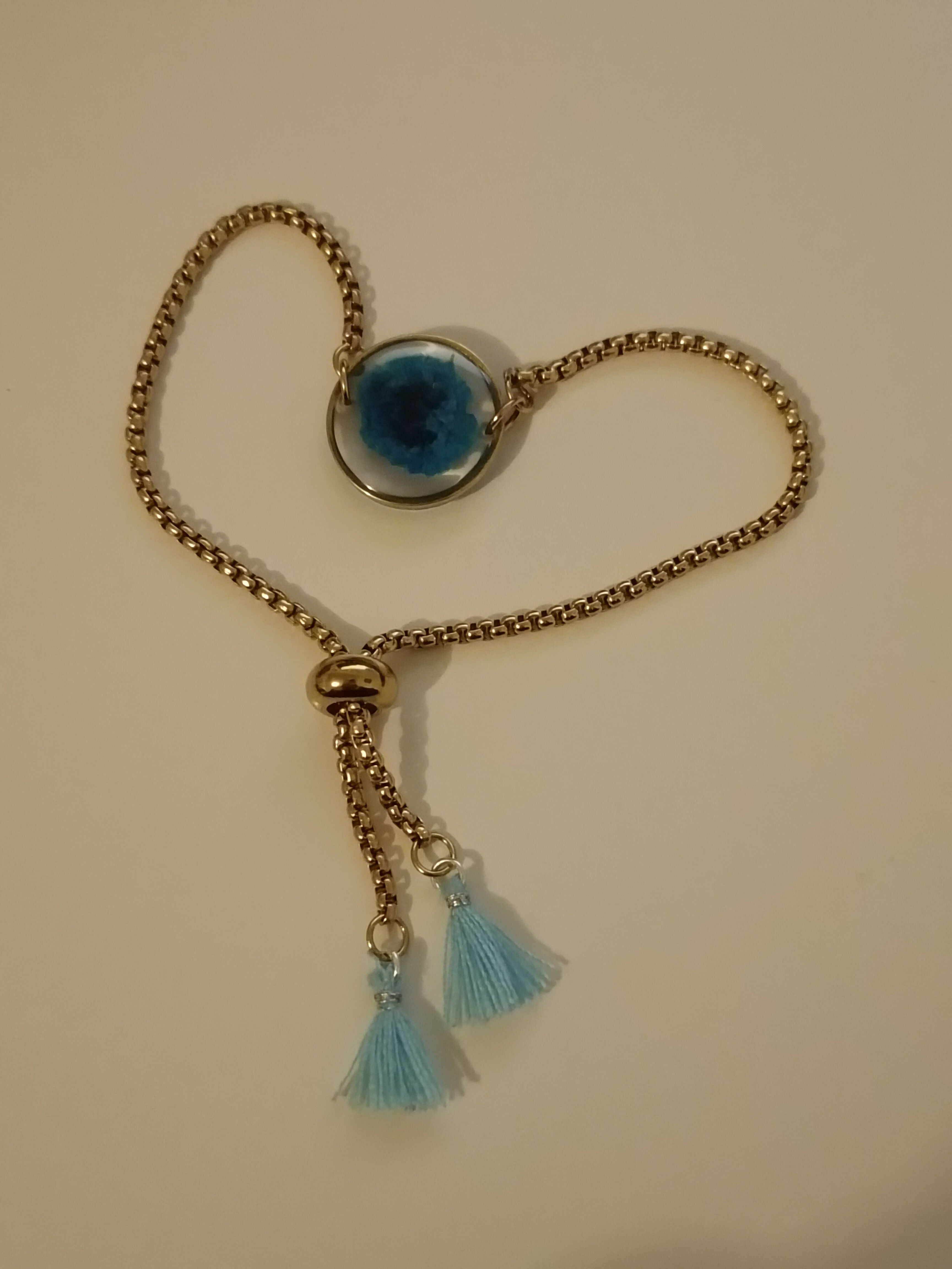 MEL/BFP Bracelets Fleurs séchées Pompons OR