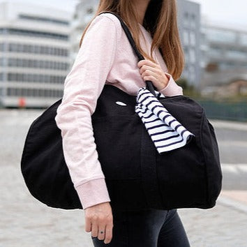 Sac polochon 100% recyclé - Beige ou noir