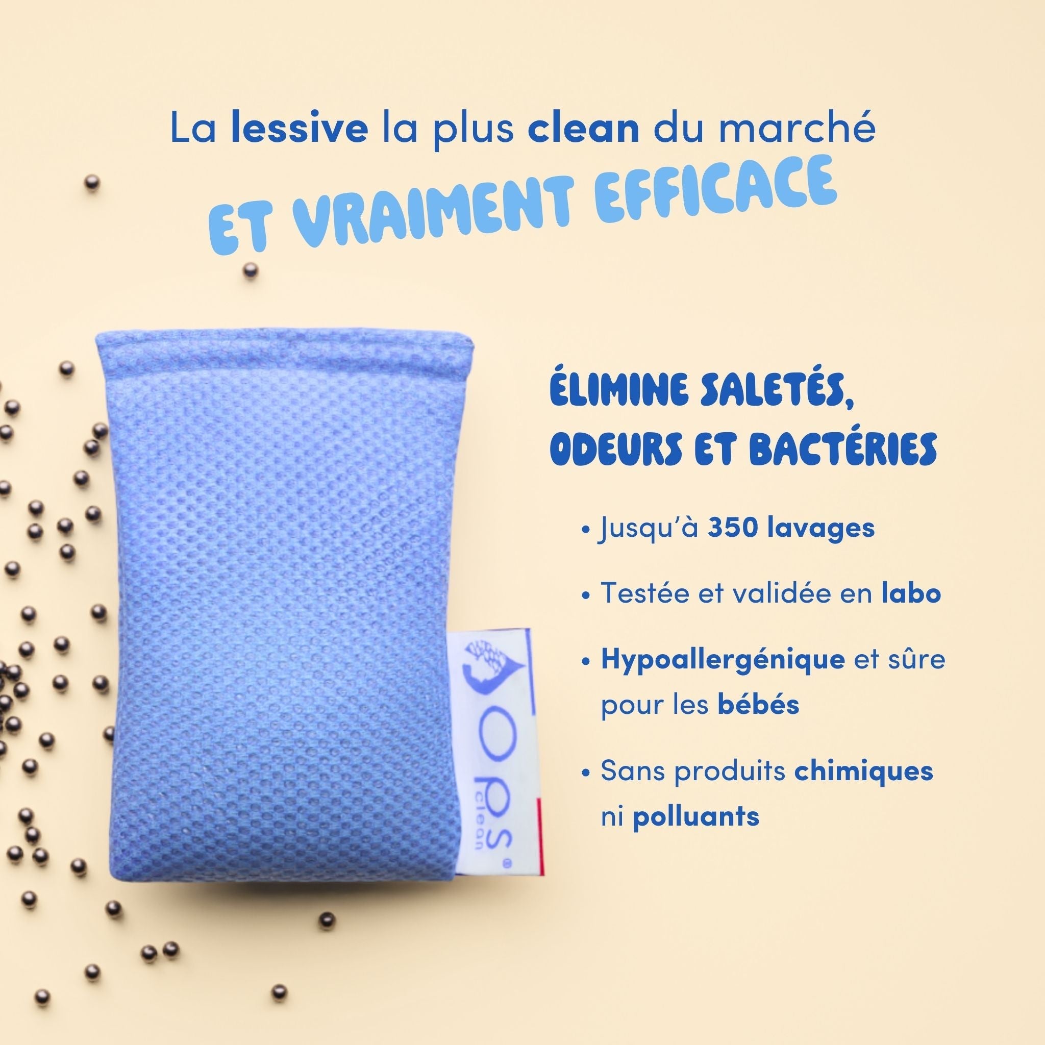 Ops Clean Magnesium Laundry Bag - 350 Natural Washes