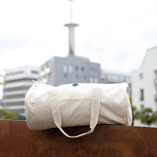 Sac polochon 100% recyclé - Beige ou noir