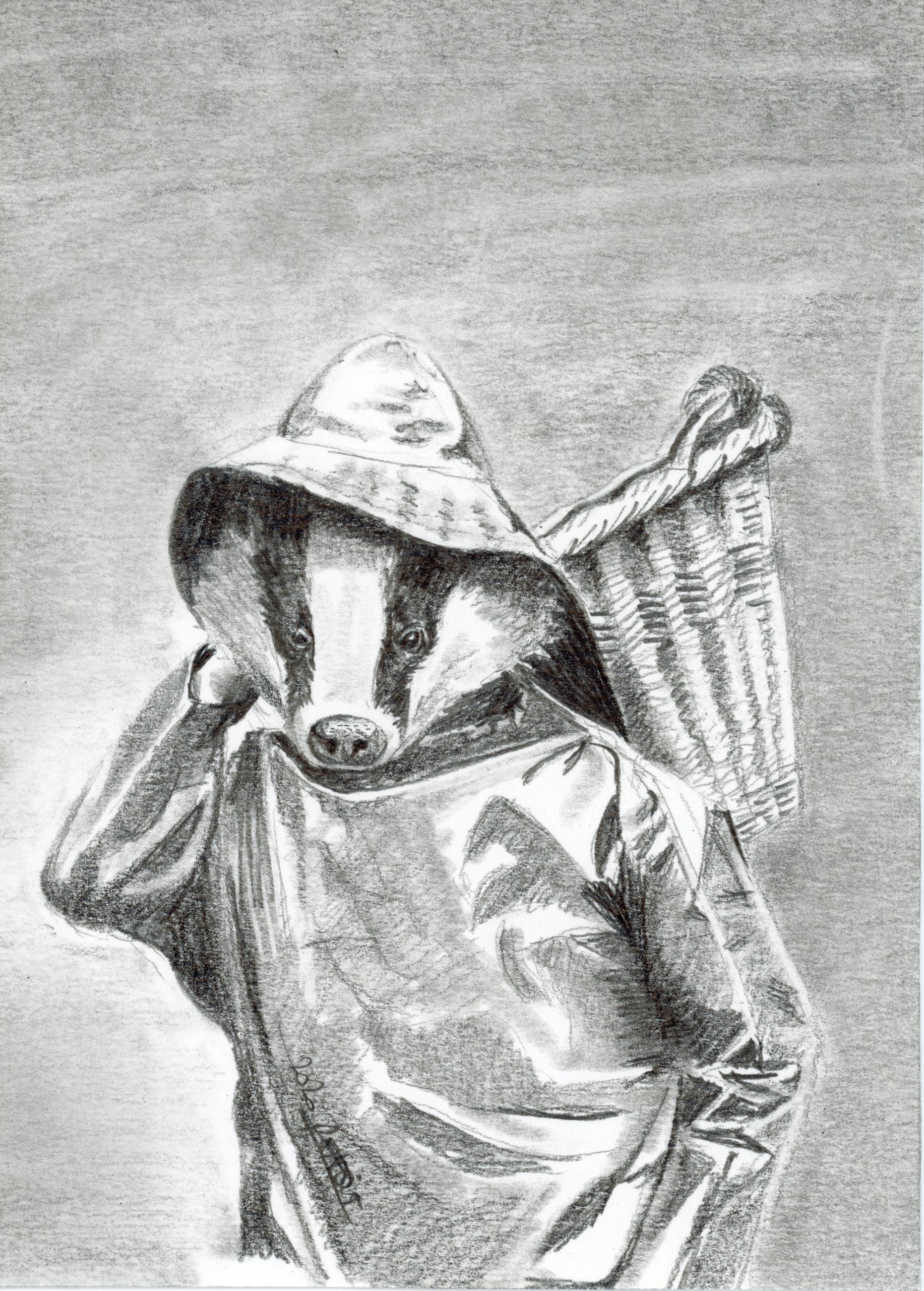 Blaireau costumé