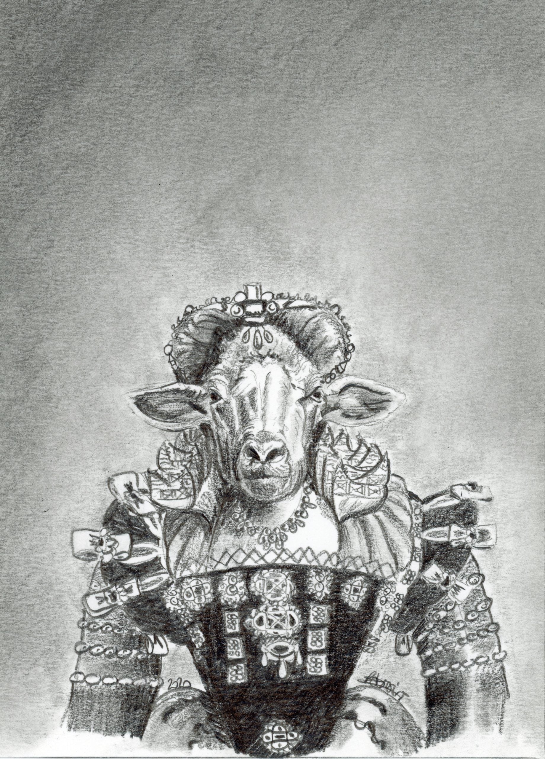 Sheep in fancy dress