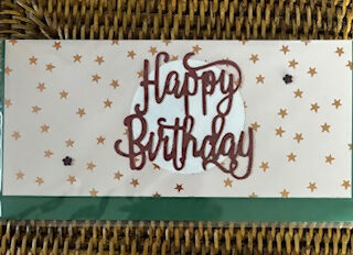 CARTE ENVELOPPE ANNIVERSAIRE "HAPPY BIRTHDAY"