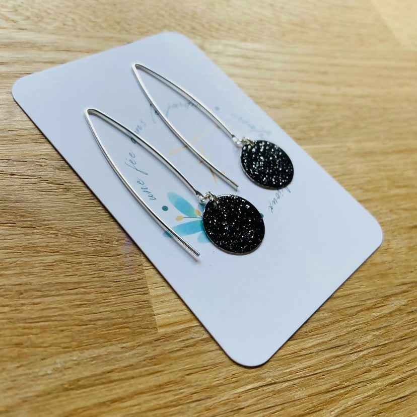 bo garance sequin argenté noir