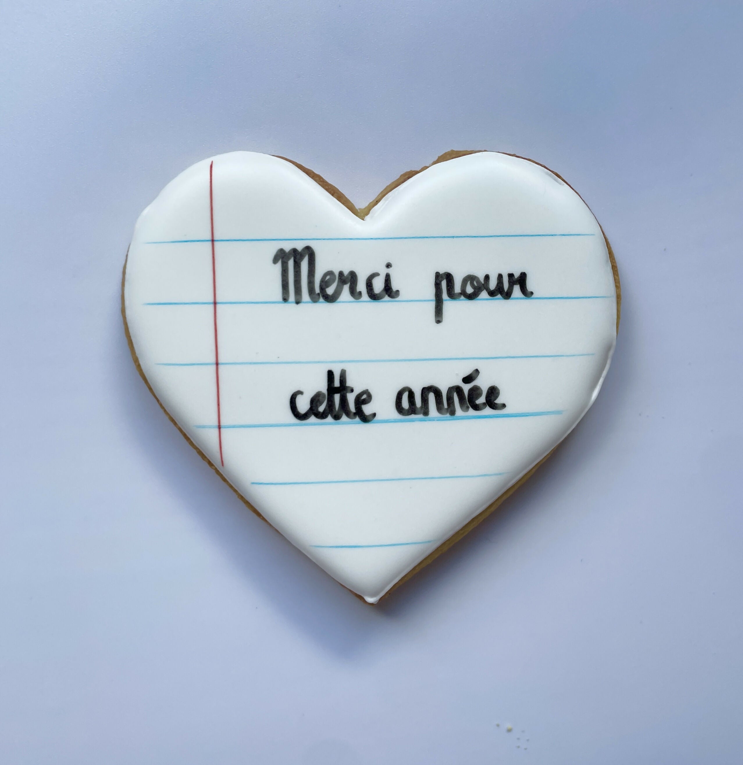Cahier coeur - Biscuit décoré