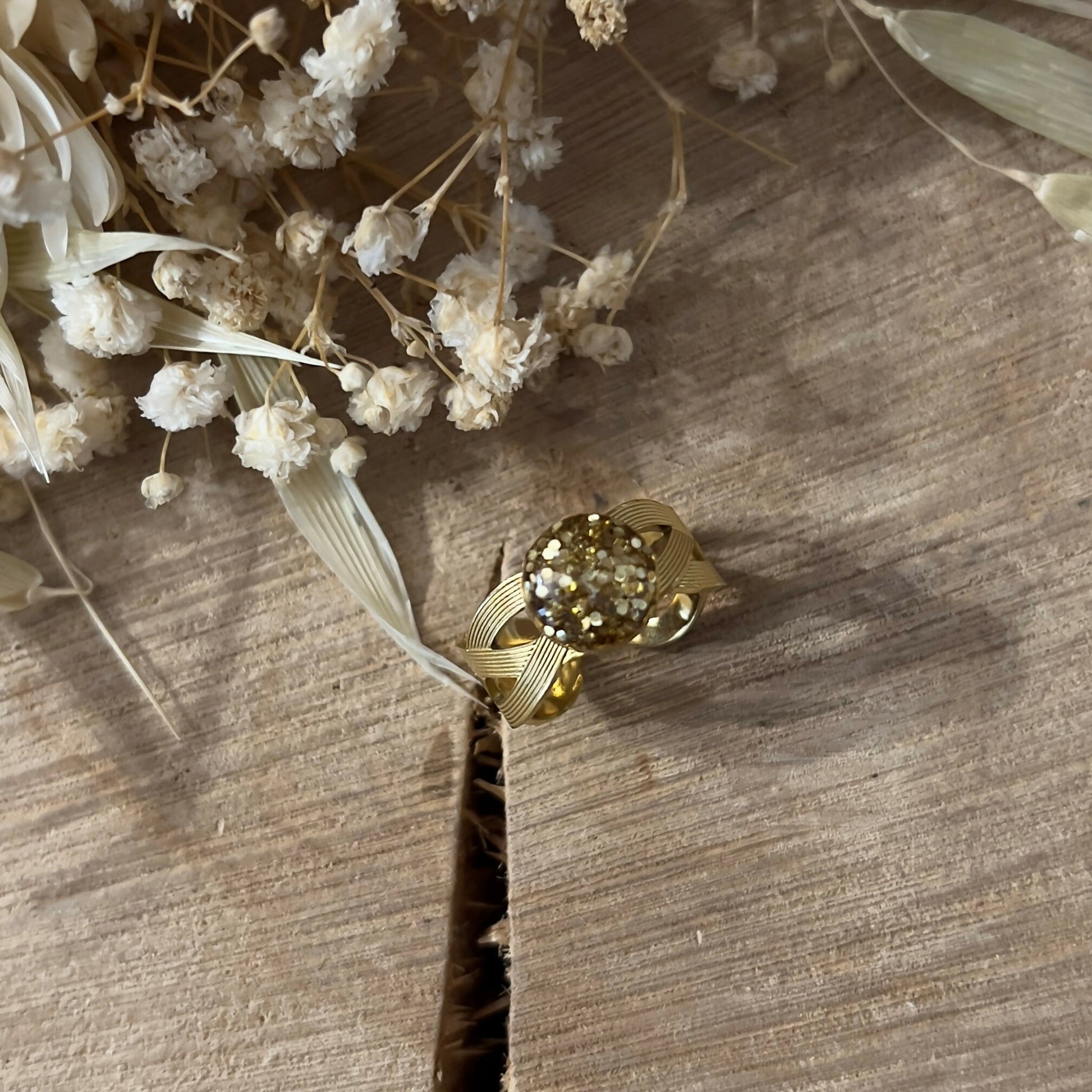 Bague paillettes
