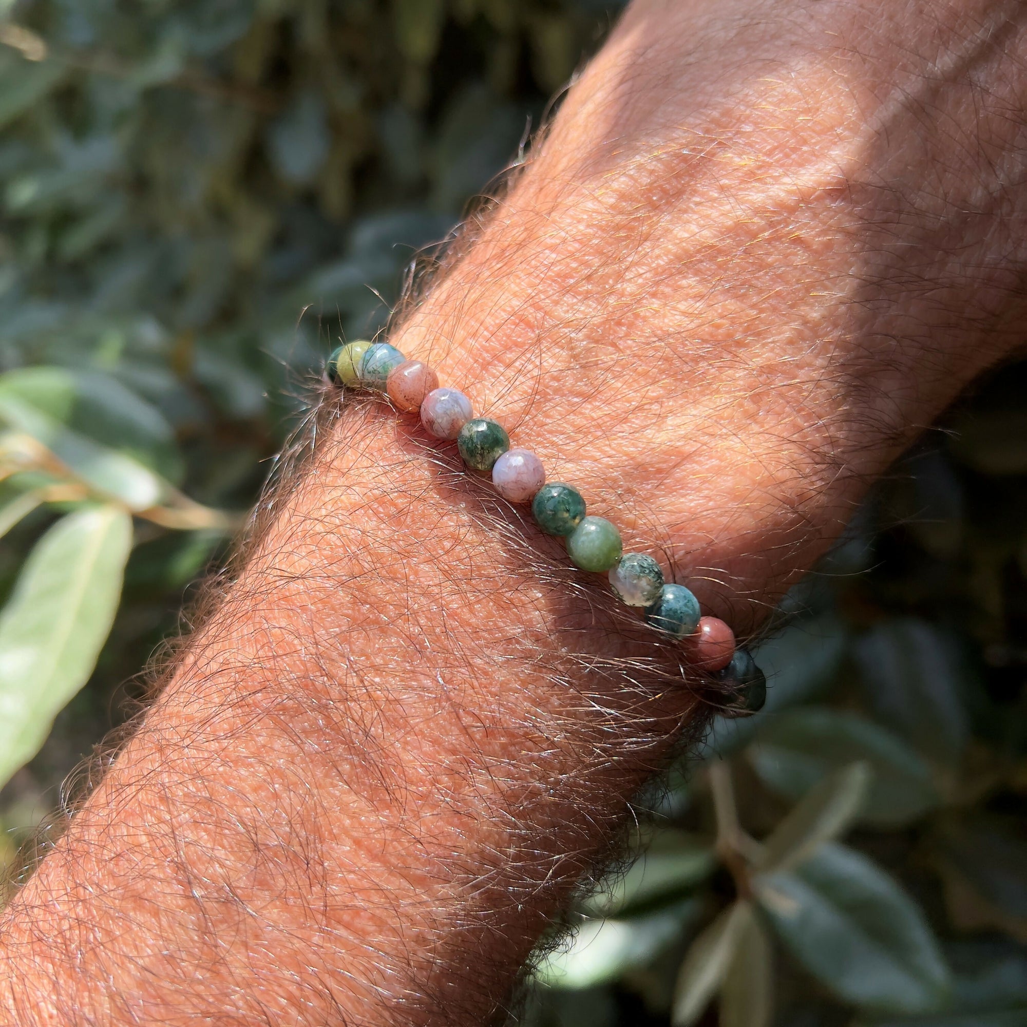 Bracelet agate indienne homme