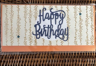 CARTE ENVELOPPE ANNIVERSAIRE "HAPPY BIRTHDAY"